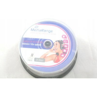 MediaRange CD-R 700MB 52x, printable, spindle, 25ks (MR223) – Zbozi.Blesk.cz