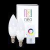 Žárovka Immax NEO Smart sada 2x žárovka E14 5W teplá bílá, stmívatelná, Zigbee 3.0 + ovladač