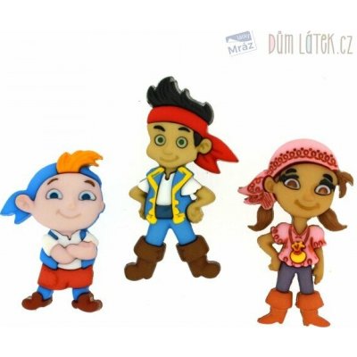 Dekorační knoflíčky Jake a piráti ze Země Nezemě – Sleviste.cz