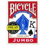 Bicycle Rider Back Jumbo Poker červené – Zboží Mobilmania