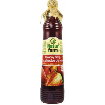 Natur farm Ovocný sirup s jahodovou šťávou 700 ml