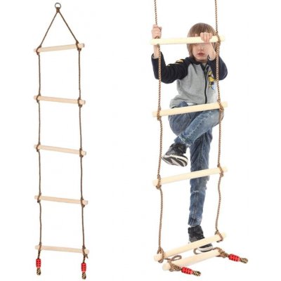 Iso Trade Dětský lanový šplhací žebřík 190cm