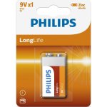 Philips LongLife 9V 1ks 6F22L1B/10 – Zboží Mobilmania