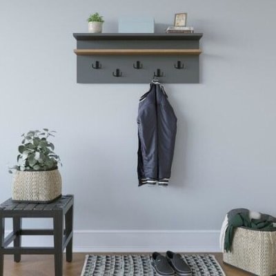 Hanah Home Coat Hanger Rolker Anthracite Oak Anthracite Oak – Hledejceny.cz