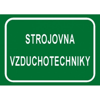 Strojovna vzduchotechniky (text) | Samolepka, A5 – Hledejceny.cz