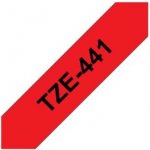 Brother TZE-441, červená/černá, 18mm – Hledejceny.cz