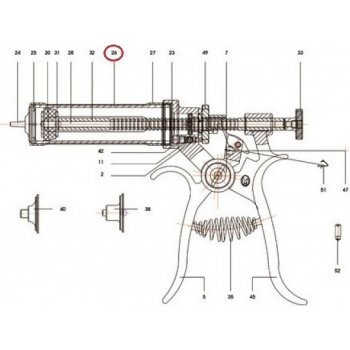 Válec skleněný pro poloautomat Roux Revolver 30 ml