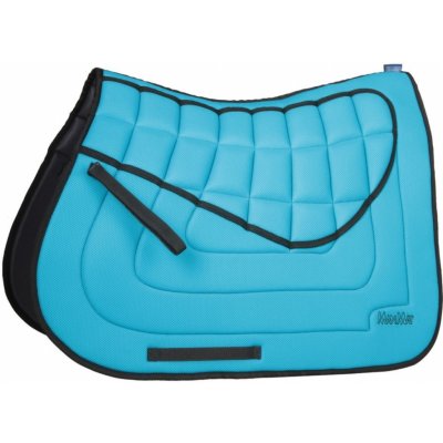 MANMAT Dečka podsedlová ČTVERCOVÁ velké polstrování tyrkysová – Hledejceny.cz