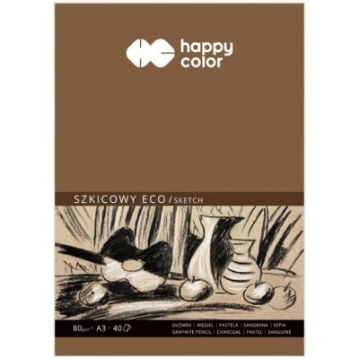 Happy Color Skicák, ECO papíry A3 80g 40 listů – Zboží Mobilmania