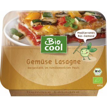 BioCool Bio zeleninové lasagne mražené 400 g