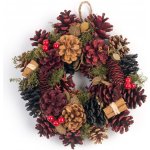 MagicHome vánoční věnec modro-červený, 24 cm – Hledejceny.cz