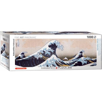 EuroGraphics Panoramatické Velká vlna na pobřeží Kanagawy 1000 dílků – Zboží Mobilmania