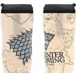 CurePink Cestovní hrnek Game Of Thrones Hra o trůny: Winter Is Coming béžový 355 ml – Zbozi.Blesk.cz