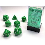 Chessex Sada 7 kostek zelená/bílá – Zbozi.Blesk.cz