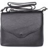 Kabelka Vera Pelle malá černá kožená crossbody kabelka no. 61