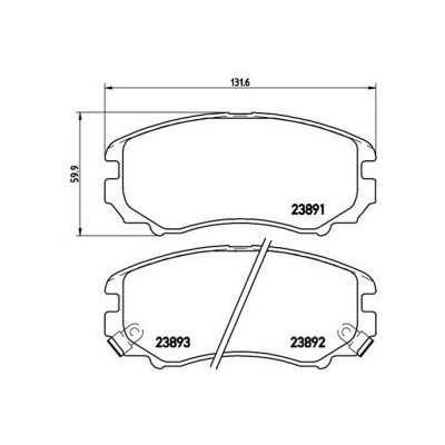 BREMBO sada brzdových destiček, kotoučová brzda P 30 018 – Sleviste.cz
