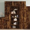 Příborník do zásuvky zahrada-XL Skříň highboard kouřový dub 70 x 41 x 185 cm kompozitní dřevo 3281691