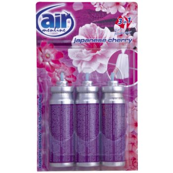 Air Menline happy spray osvěžovač refill Japanese cherry 3 x 15 ml