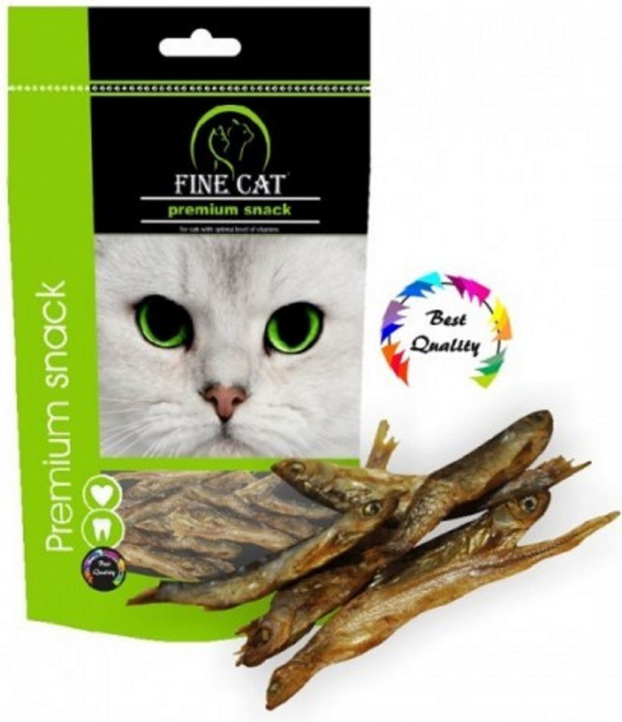 Fine Cat Premium Snack sušené rybičky 35 g