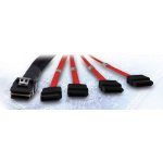 Inter Tech kabel Mini-SAS na 4x SATA 1m 88885301 – Zboží Živě