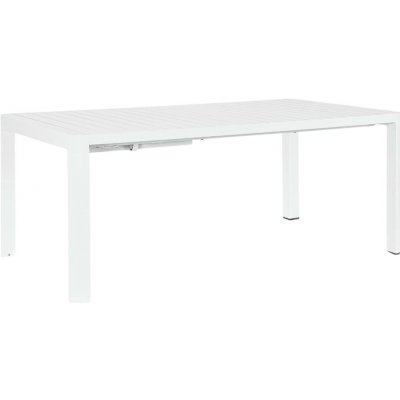 Bizzotto Kiplin 180/240 x 100 cm Bílý hliníkový rozkládací zahradní stůl – Hledejceny.cz