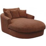 Bobochic Paris lenoška Belem manšestrová terakotově oranžová 198 cm – Sleviste.cz