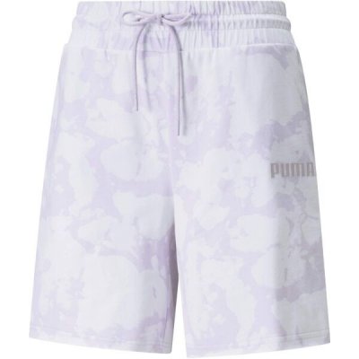 Puma Summer Graphic 7 Aop Long Line Shorts dámské šortky bílá fialová