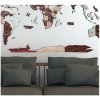 Nástěnné mapy Enjoy the Wood 3D nástěnná dřevěná mapa Antarctica XL pro mapu Cappuccino