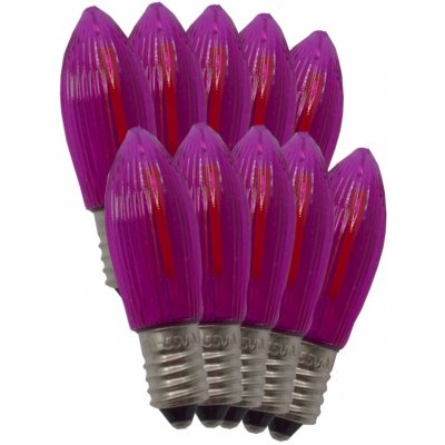 ElektroSkalka LED žárovky 14V až 55V/0,3W E-10 Filament 10ks svíčky růžové (1ks) – Hledejceny.cz