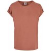 Dámská Trička Ladies Modal Extended Shoulder Tee terracotta