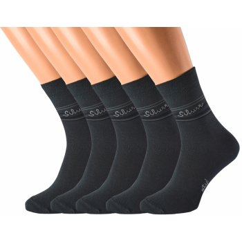 SILVER společenských ponožek 5 párů Tmavě šedé