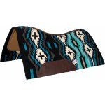 Pool's Dečka podsedlová New Zeland Wool westernová royal blue black turquase – Hledejceny.cz