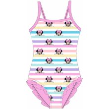 Minnie Mouse - licence Dívčí plavky růžová / proužek