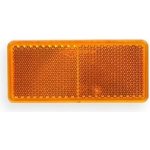 odrazka oranžová samolepící 90x40mm | Zboží Auto