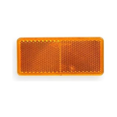 odrazka oranžová samolepící 90x40mm | Zboží Auto