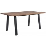 Akátový zahradní jídelní stůl Bizzotto Oslo 160 x 90 cm s černou podnoží – Hledejceny.cz