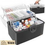 Ruhhy 24499 Organizér na léky 32 × 22,5 × 19 cm šedé – Zboží Mobilmania