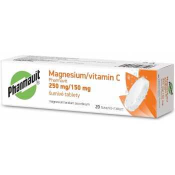 MAGNESIUM/VITAMIN C PHARMAVIT POR 250MG TBL EFF 20