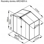 Rojaplast Archer A 195 x 213 x 127 cm zelený A127/1 – Zboží Dáma