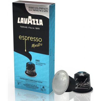 Lavazza Dek Bezkofeinové Alu Kávové Kapsle do Nespresso 10 ks – Zboží Mobilmania