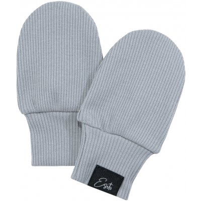 Esito Kojenecké rukavice žebrované Color Grey – Zboží Dáma