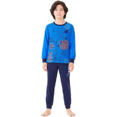 Chlapecké pyžamo Smajlík modrá – Sleviste.cz