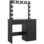 Bestent Cleopatra Black s LED zrcadlem – Zboží Dáma