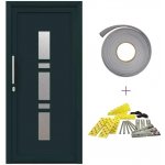 OMAXI Přední dveře Antracitová 98 x 208 cm PVC 787143 – Hledejceny.cz