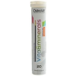 OstroVit Vitamins and minerals 20 effervescent tablet šumivé tablety pomeranč