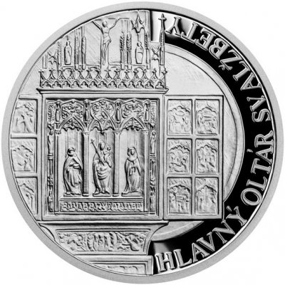 Česká mincovna Stříbrná mince Katedrála sv. Alžběty Hlavní oltář sv. Alžběty SK proof 16 g