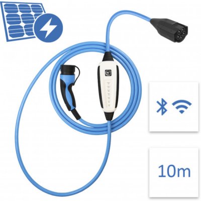 NRGkick Mobile Wallbox 32A 10m Pure für PV Laden weiß 22 kW 10 Meter Kabel WLAN | Zboží Auto
