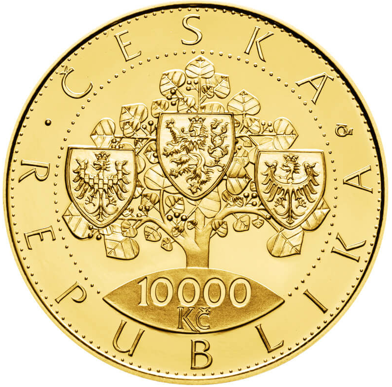 Česká mincovna Zlatá mince 10000 Kč Vznik Československa 2018 Standard 31,107 g