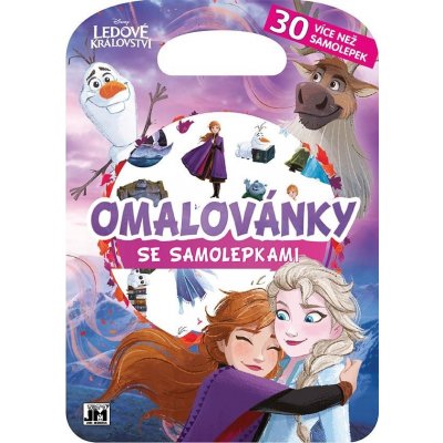 Frozen Ledové království omalovánky se samolepkami Kreativní blok A4 001 – Zbozi.Blesk.cz