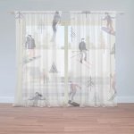 Sablio Záclony Lyžaři: 2ks 150x250cm – Hledejceny.cz